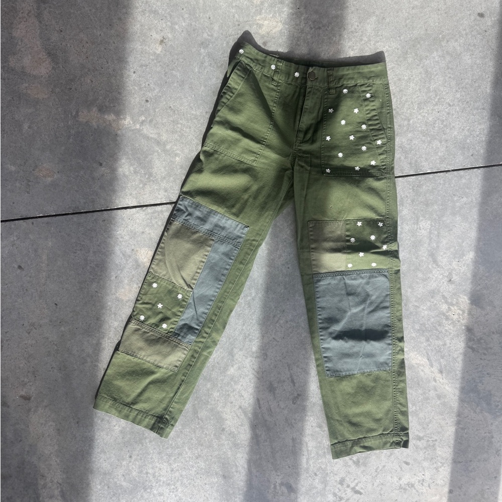 J. Crew Women’s Military Flower Patchwork Pants